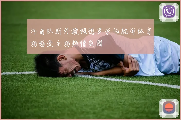 河南队新外援佩德罗亲临航海体育场感受主场热情氛围